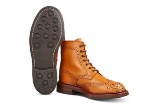 Stephy Brogue Boot - ACORN ANTIQUE - R E Tricker Ltd