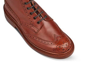 Stephy Brogue Boot - MARRON ANTIQUE - R E Tricker Ltd