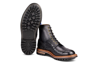 Stow Country Boot - Black - R E Tricker Ltd