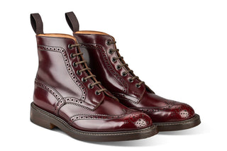 Stow Country Boot - Burgundy Bookbinder - R E Tricker Ltd