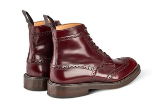 Stow Country Boot - Burgundy Bookbinder - R E Tricker Ltd