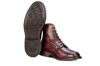Stow Country Boot - Burgundy Museum - R E Tricker Ltd