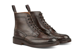 STOW COUNTRY BOOT - ESPRESSO BURNISHED - R E Tricker Ltd