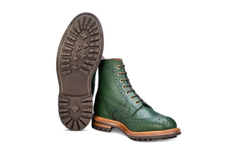 Stow Country Boot - Green Scotch Grain - R E Tricker Ltd