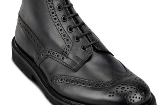 Stow Country Boot - Lightweight - Olivvia Classic Black - R E Tricker Ltd