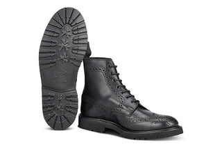 Stow Country Boot - Lightweight - Olivvia Classic Black - R E Tricker Ltd