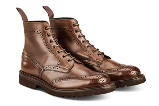Stow Country Boot - Lightweight - Olivvia Classic Espresso Burnished - R E Tricker Ltd