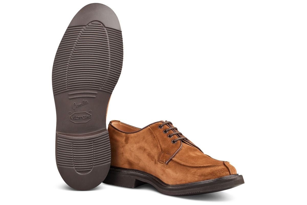 Stuart Apron Front Derby Shoe - Cubana Suede – R E Tricker Ltd